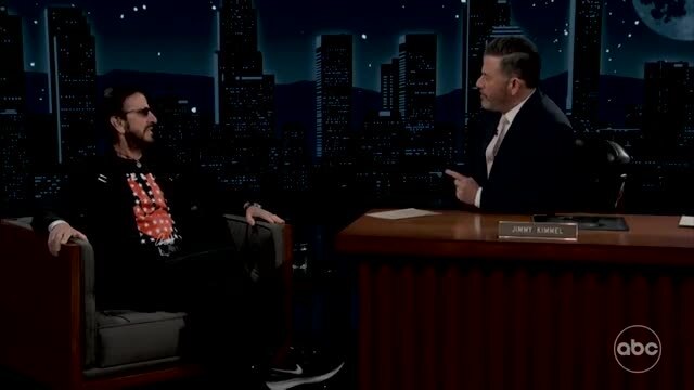 Kimmel Asks Ringo Starr Who’s Not an American Citizen if He’s ‘Worried at All’: ‘Why Would I Be Worried?’